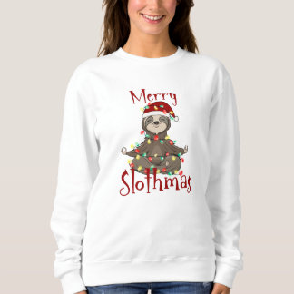 Merry Slothmas Festive Christmas Sweatshirt