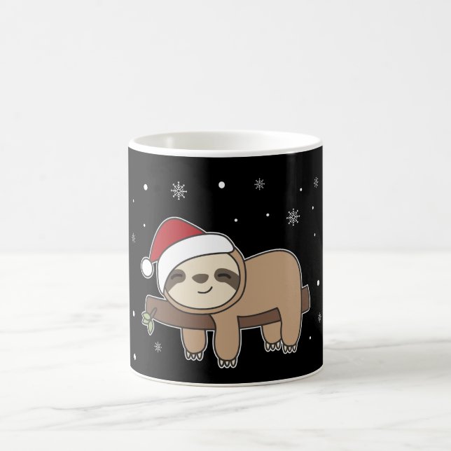 Merry Slothmas Funny Sloth For Christmas Coffee Mu Mug (Center)
