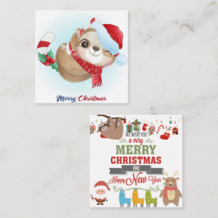 Merry Slothmas Note Card