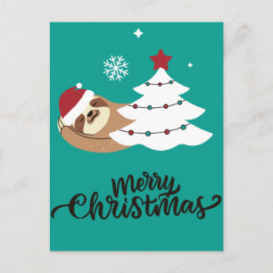 Merry Slothmas Postcard