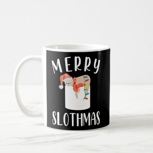 Merry Slothmas Sloth Animal Accessories Decor Coffee Mug