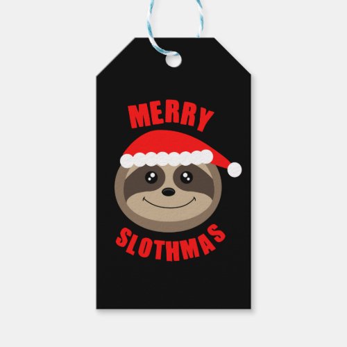 Merry Slothmas Sloth Xmas Christmas Gift Tag