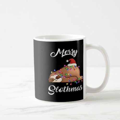 Merry Slothmas T Christmas Pajama For Sloth Lovers Coffee Mug