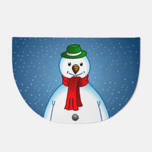 Merry Snowman Doormat