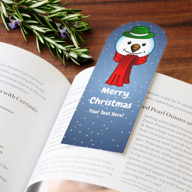 Merry Snowman with his Red Scarf Bookmarks (Book)