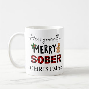 Merry Sober Christmas, Sobriety XMAS Coffee Mug