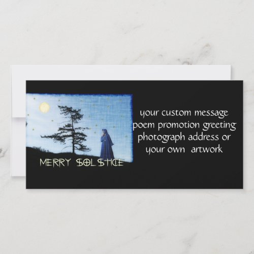 Merry Solstice Night Holiday Card