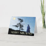 Merry Solstice Night Holiday Card at Zazzle