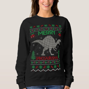 Merry Spinosaurus Xmas Ugly Spinosaurus Christmas Sweatshirt