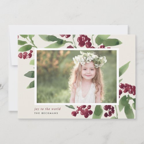 Merry Sprigs  Holiday Photo Card