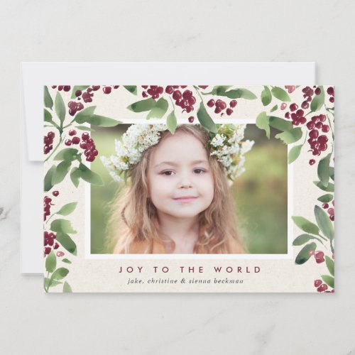 Merry Sprigs  Holiday Photo Card