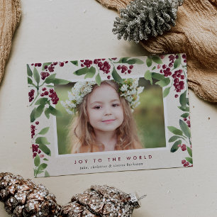 Merry Sprigs Holiday Photo Card