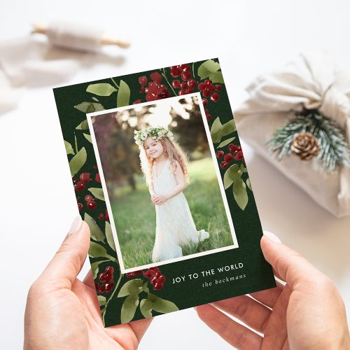 Merry Sprigs  Holiday Photo Card