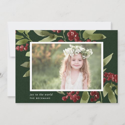 Merry Sprigs  Holiday Photo Card