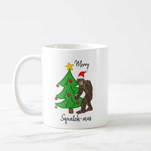 Merry Squatch_mas Bigfoot Christmas Humor  Coffee Mug