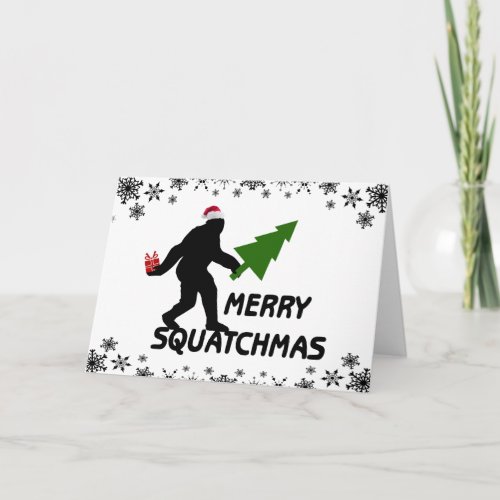 Merry Squatchmas Holiday Card