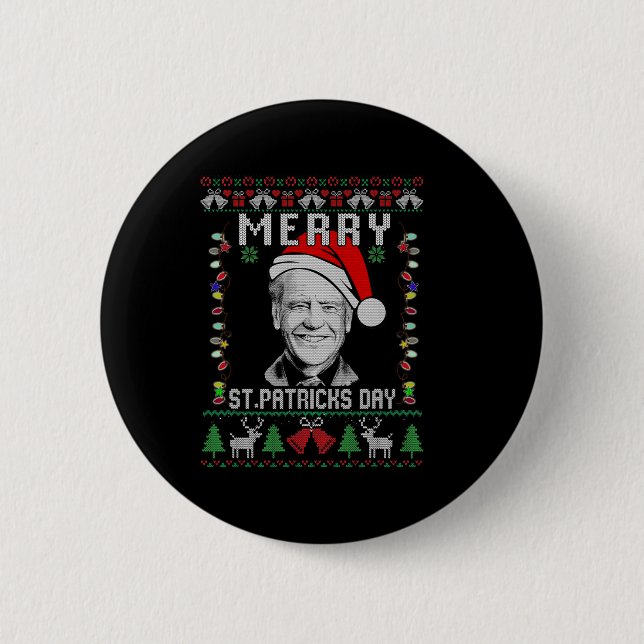 Merry St.patrick's Day  Button (Front)