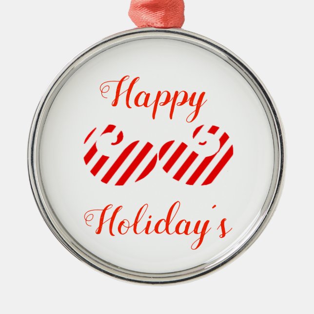 Merry Stachemus! Metal Ornament (Front)