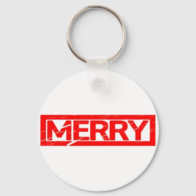 Merry Stamp Keychain (Front)
