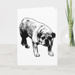 Merry &amp; Steady Bulldog Card