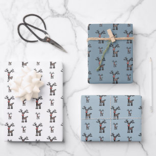 Merry Stressmas with Rudolph Wrapping Paper Sheets