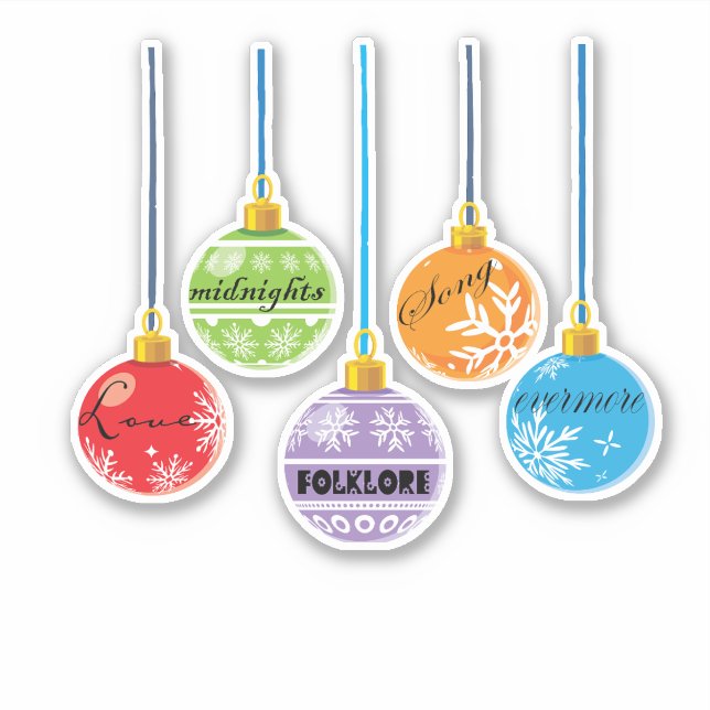 Merry Swiftmas Sticker (Front)