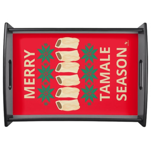 Merry Tamale Season Fun Holiday Family Feast Serving Tray