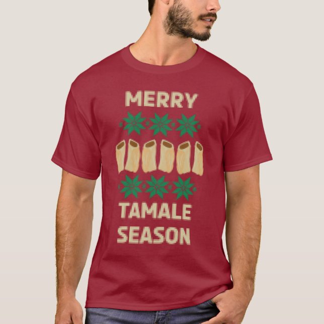 Merry Tamale Season Ugly Christmas Sweater (Front)