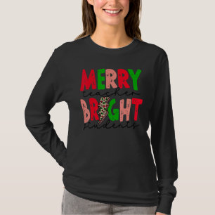 Merry Teacher Bright Students Lightning Teacher Ch T-Shirt