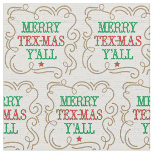 Merry Tex-Mas Y'all Rope Frame Fabric