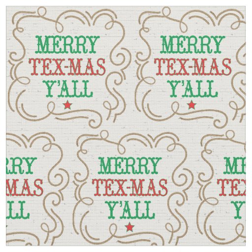 Merry Tex-Mas Y'all Rope Frame Fabric