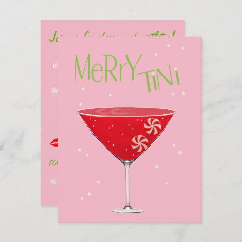 Merry_tini Merry Martini Holiday Cocktail Party Invitation