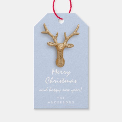 Merry To Holiday Gift Reindeer Happy New Year Gift Tags