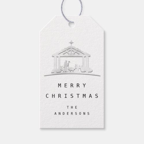 Merry To Name Holiday Christmas From Holy Family  Gift Tags