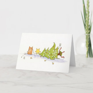 Merry Toy Tree Holiday Card