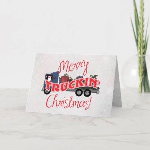 Merry Truckin Christmas Business Christmas Card