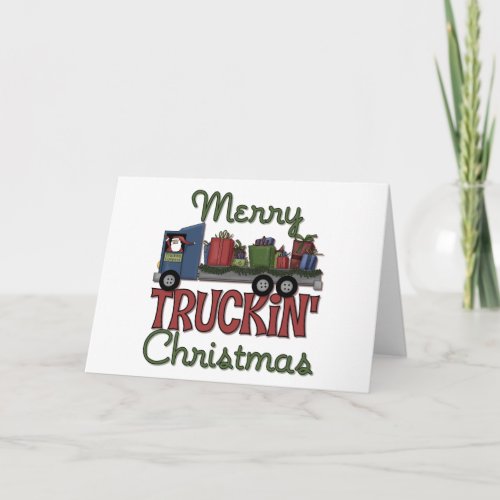 Merry Truckin Christmas Holiday Card