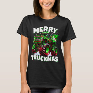 Merry Truckmas Truck Kids & Boys Christmas  T-Shirt