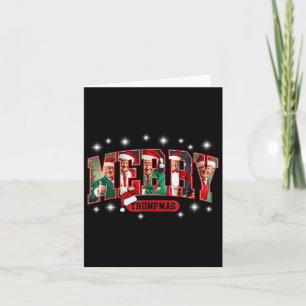 Merry Trumpmas Santa Trump Funny Christmas Pajamas Card