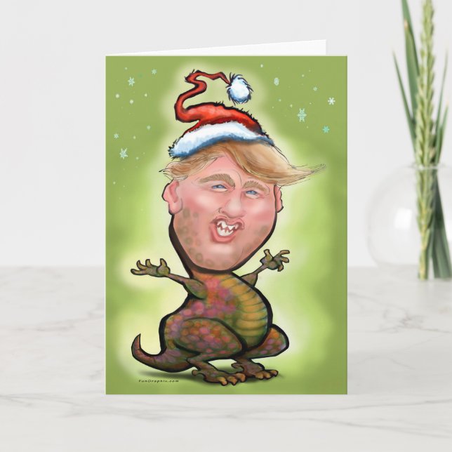 Merry Trumpy Christmas Holiday Card (Front)