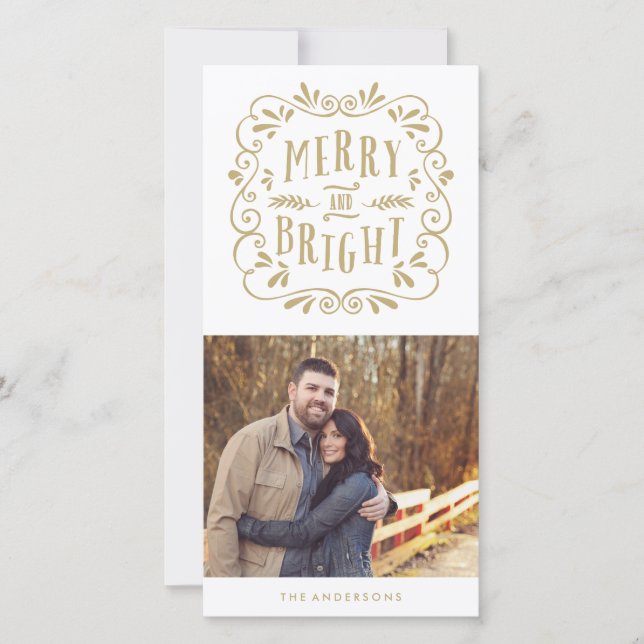 Merry Type | Holiday Photo Cards (Front)