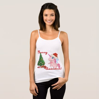 Merry Unicmas (Merry Christmas via Unicorn way) Tank Top