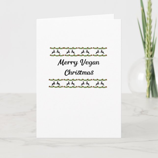 Merry Vegan Christmas Card (Front)