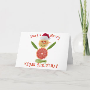 Merry Vegan Christmas Holiday Card