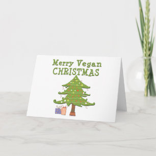 Merry Vegan Christmas Holiday Card