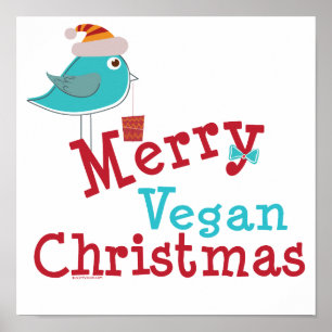 Merry Vegan Christmas Poster