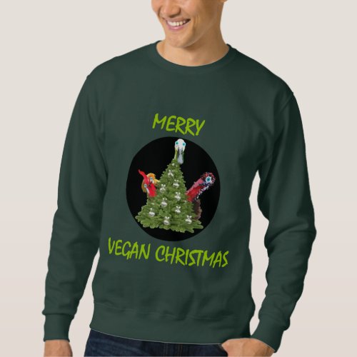 Merry Vegan Christmas Sweatshirt