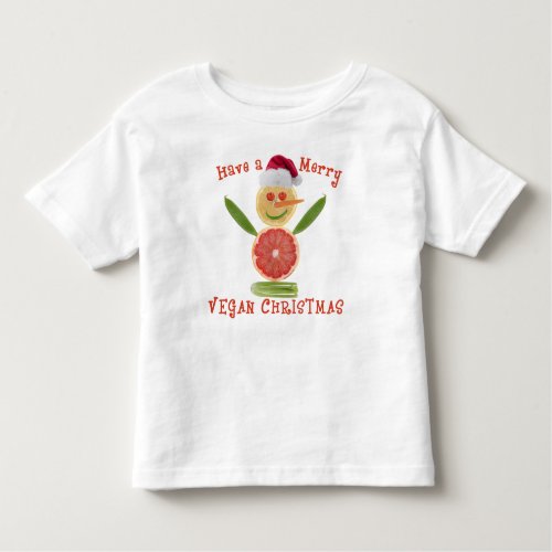 Merry Vegan Christmas Toddler T_shirt