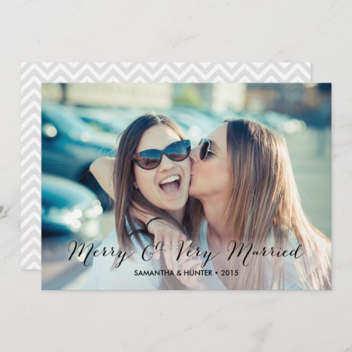 Merry  Very Married Couples Holiday Card