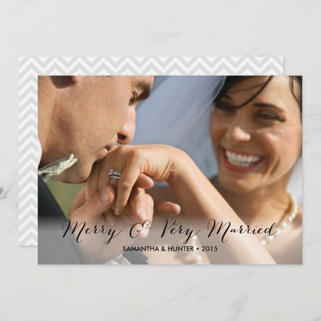 Merry & Very Married Couples Holiday Card (Front/Back)